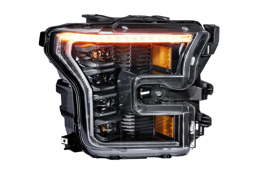 XB LED HEADLIGHTS: FORD F150 (15-17) (PAIR / ASM / WHITE DRL) (GEN 2)