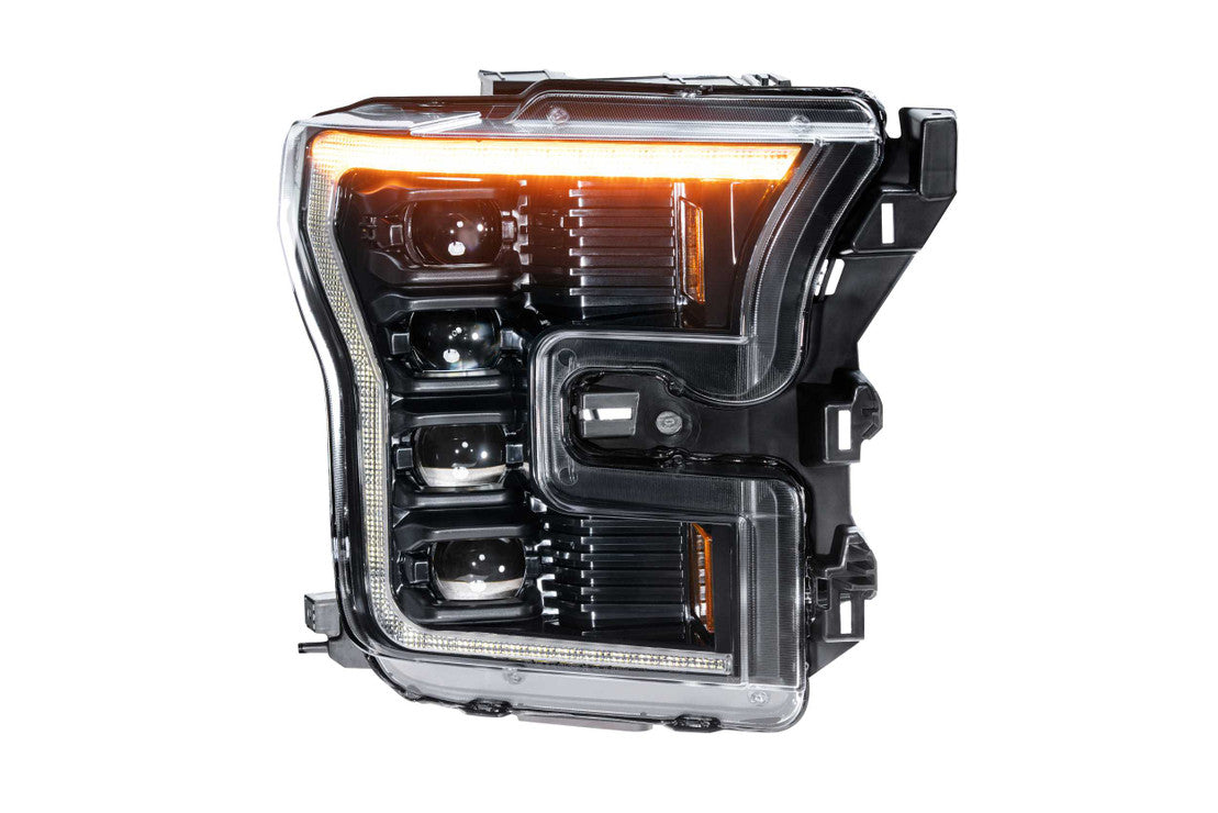 XB LED HEADLIGHTS: FORD F150 (15-17) (PAIR / ASM / WHITE DRL) (GEN 2)