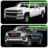 GMC & Chevrolet Silverado & Sierra 1500 Plug-N-Play Harness For HID/LED headlights (2016-2019)