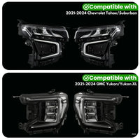 GMC & Chevrolet Tahoe, Suburban, Yukon, Yukon Xl Plug-N-Play For LED Headlights (2021-2024)