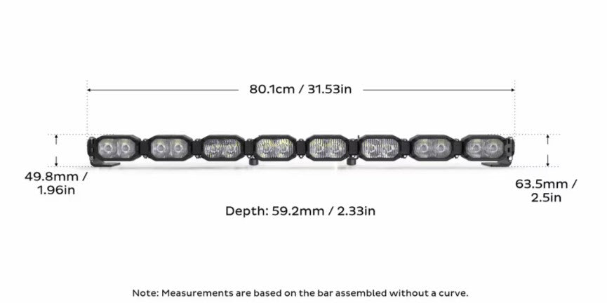 2Banger Bar: 8 Pod / 31.5"