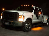 2pc 52" Amber LED Truck Running Board Lighting Kit with White Courtesy Lights