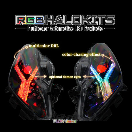 Chevrolet Corvette: Multicolor Flow Series Headlights (2014-2019) | XB Morimoto