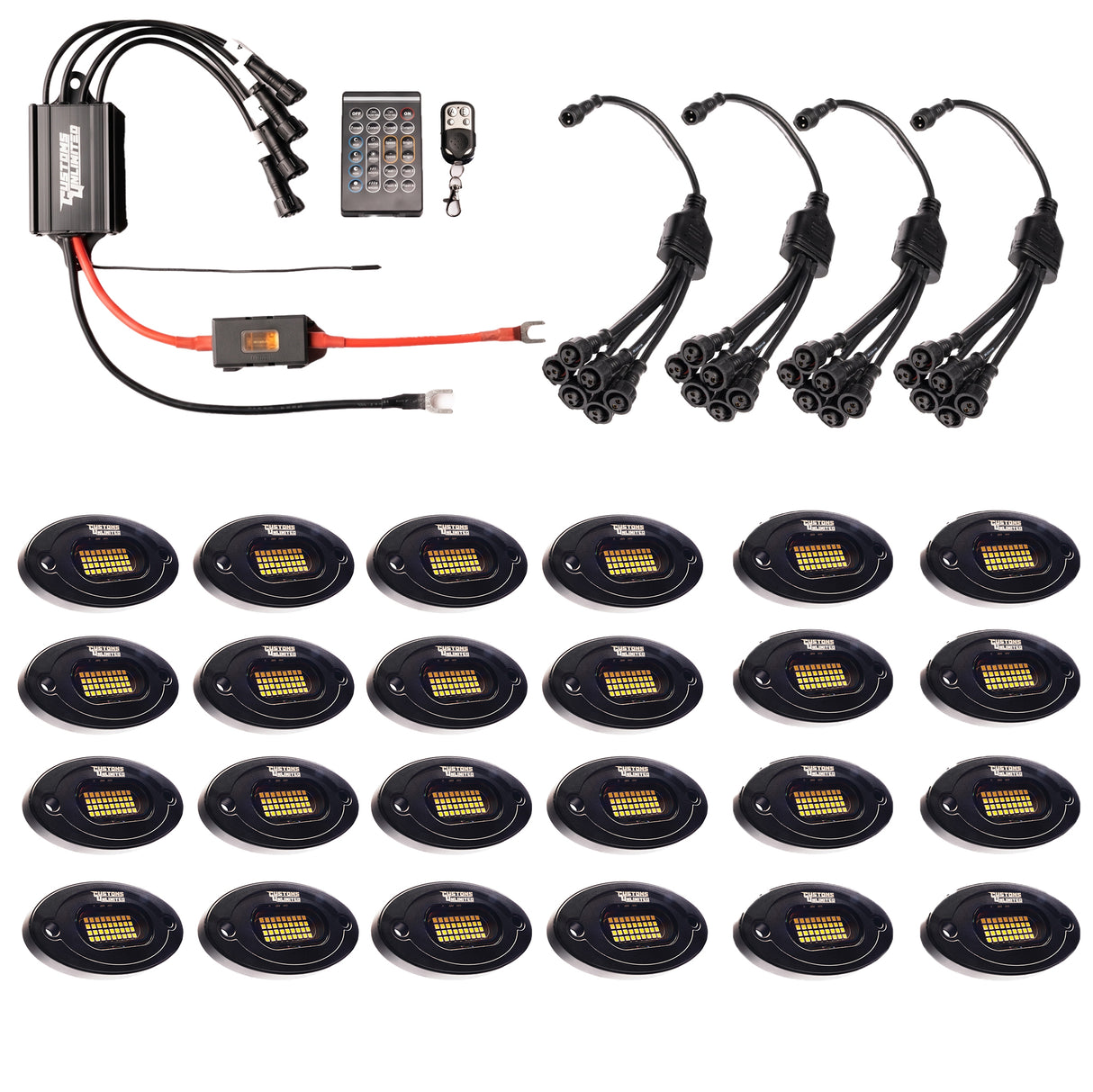 Pure White 36 LED Plug & Play Extreme Brightness Rock Light Kit