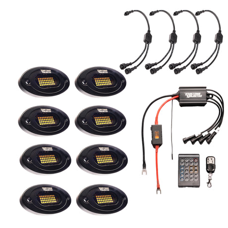 Pure White 36 LED Plug & Play Extreme Brightness Rock Light Kit