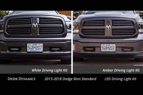 BUMPER-MOUNT LED LIGHT BAR KIT: DODGE RAM 1500 (13-18)