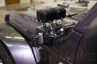 2018-2025 Jeep JL Wrangler Cowl Mount LED Brackets
