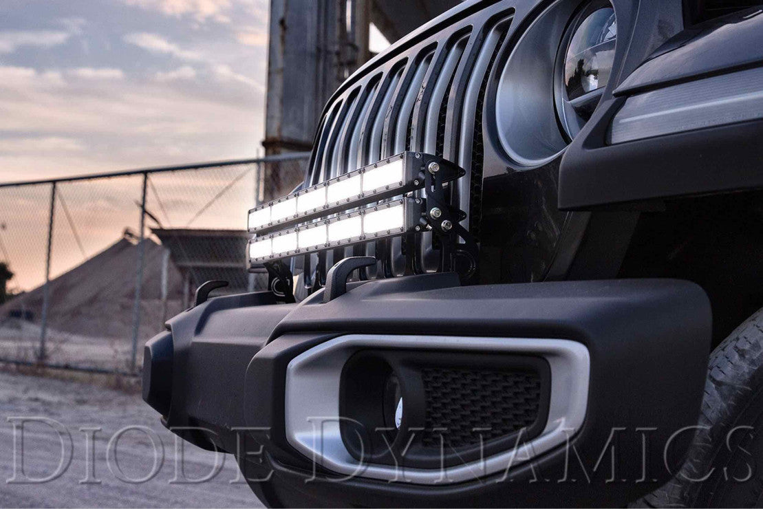 BUMPER-MOUNT LED LIGHT BAR KIT: WRANGLER JL