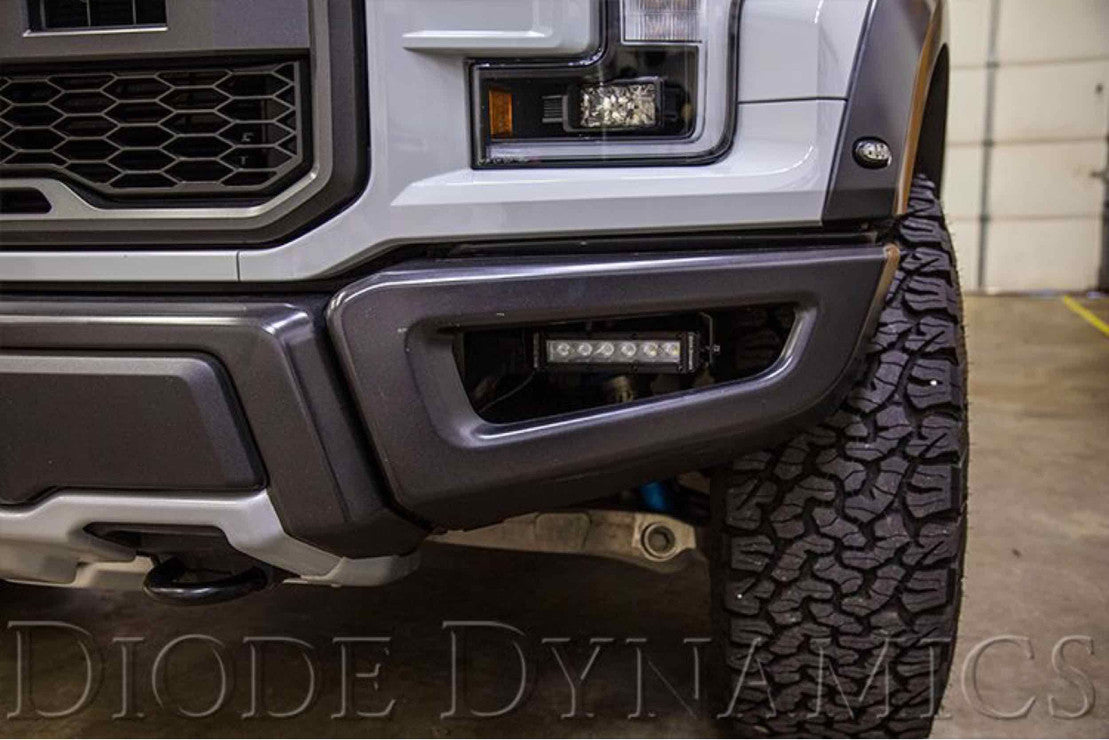 BUMPER-MOUNT LED LIGHT BAR KIT: FORD RAPTOR (17-20)