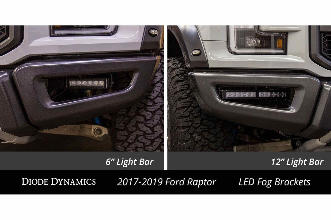 BUMPER-MOUNT LED LIGHT BAR KIT: FORD RAPTOR (17-20)