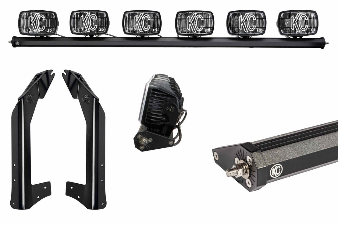 KC HI-LITES XROSS BAR LED SYSTEM: WRANGLER JK