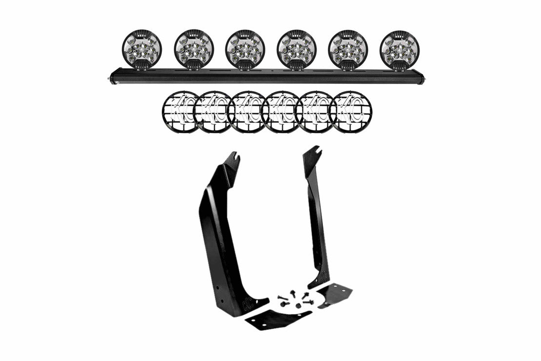 KC HI-LITES XROSS BAR LED SYSTEM: WRANGLER TJ