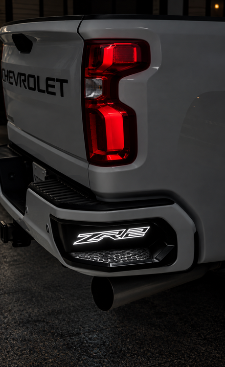 2020+ GM HD Illuminated Rear Bumper CornerStep Inserts