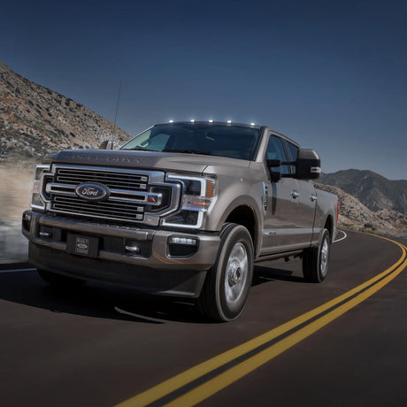 Ford Super Duty 17-22 (5-Piece Set) Cab Roof Light Kit in White High-Power LED with Smoked Lens (OPEN BOX)