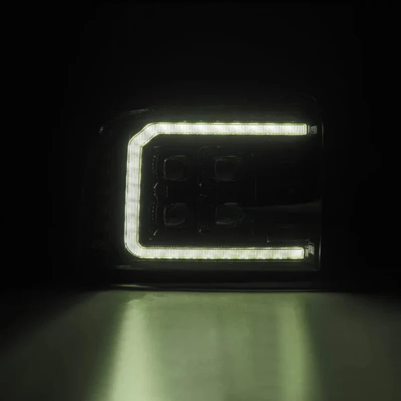 Ford Super Duty/Excursion: Multicolor Flow Series Alphablack Headlights (2005-2007) | Alpharex