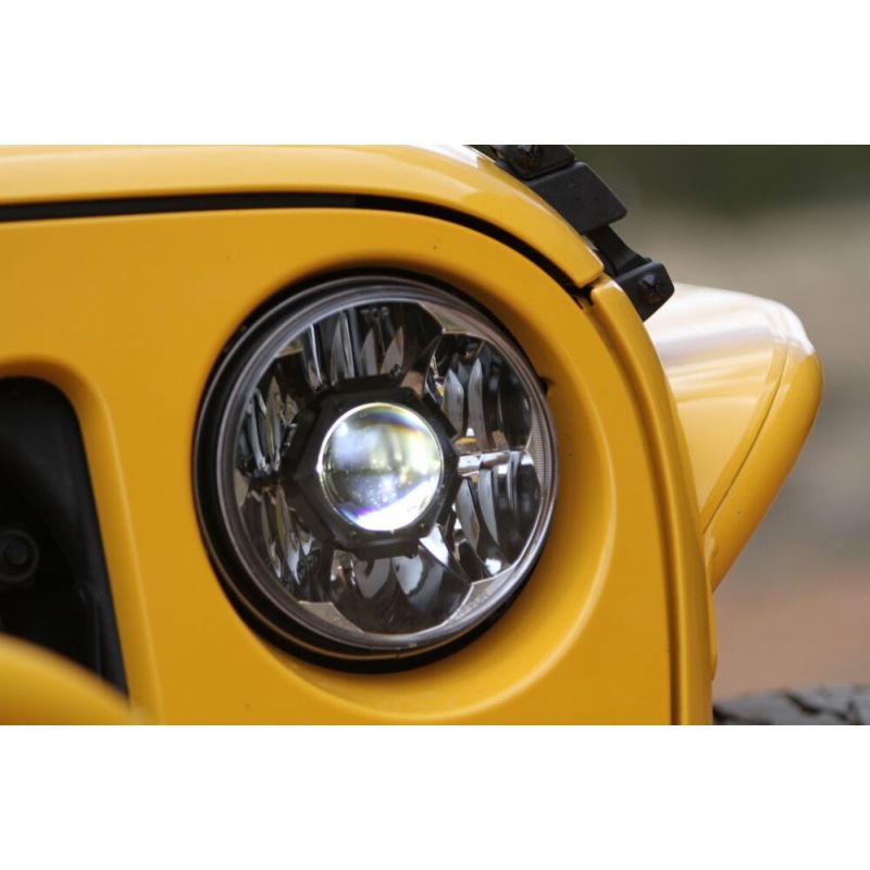7" Gravity® LED Pro DOT Headlight - Driving Beam - Pair - Universal / 07-18 Jeep JK