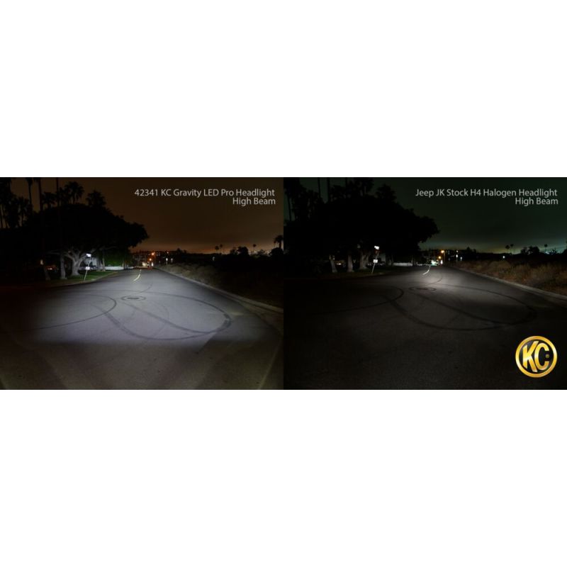 7" Gravity® LED Pro DOT Headlight - Driving Beam - Single - Universal / 07-18 Jeep JK