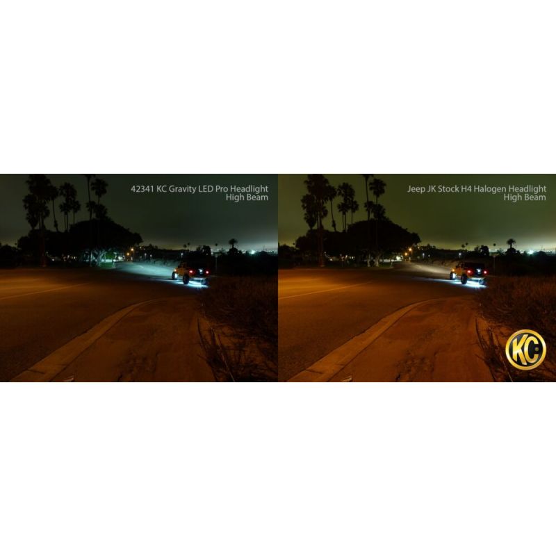 7" Gravity® LED Pro DOT Headlight - Driving Beam - Single - Universal / 07-18 Jeep JK