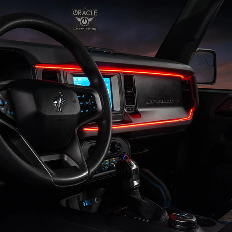 2021-2025 FORD BRONCO DYNAMIC COLORSHIFT LED DASH KIT - USB PLUG & PLAY INTERIOR LIGHTING