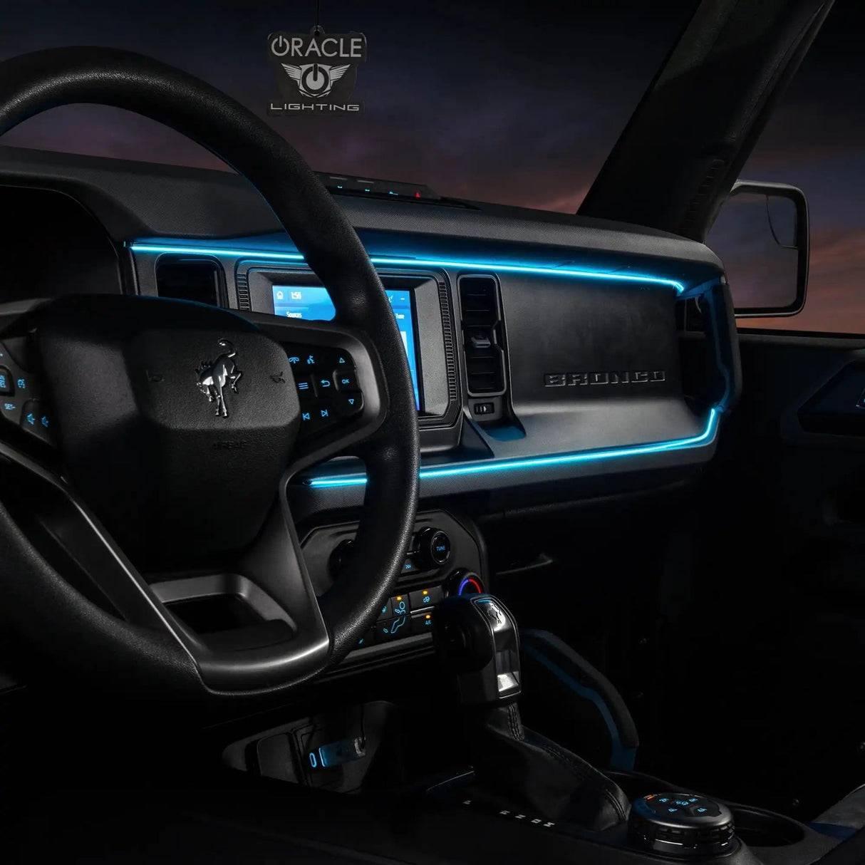 2021-2025 FORD BRONCO DYNAMIC COLORSHIFT LED DASH KIT - USB PLUG & PLAY INTERIOR LIGHTING