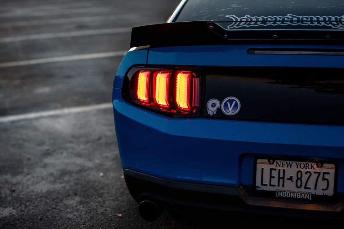 13-14 FORD MUSTANG FACELIFT XB LED TAIL LIGHTS (SMOKED)