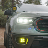 Ford Squadron SAE Fog Pocket Light Kit - Ford 2019-2023 Ranger; 2021-2025 Bronco NOTE: w/ OE Plastic Bumper