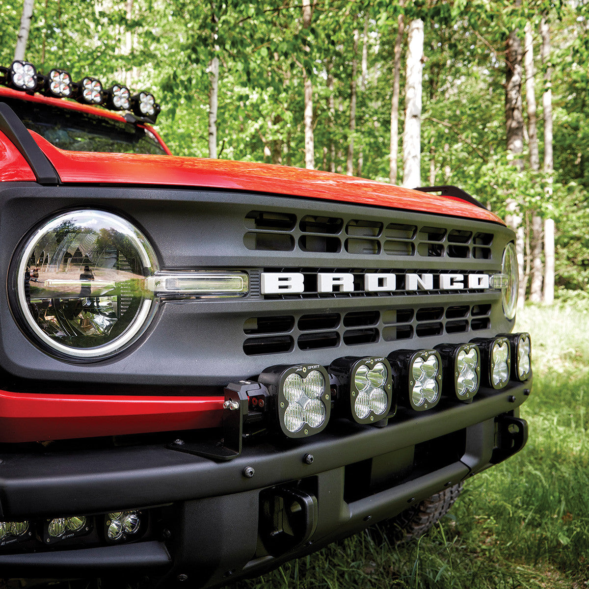 Ford XL Linkable Bumper Light Kit - Ford 2021-2025 Bronco; 2022-2025 Bronco Raptor; NOTE: w/ OE Steel Bumper