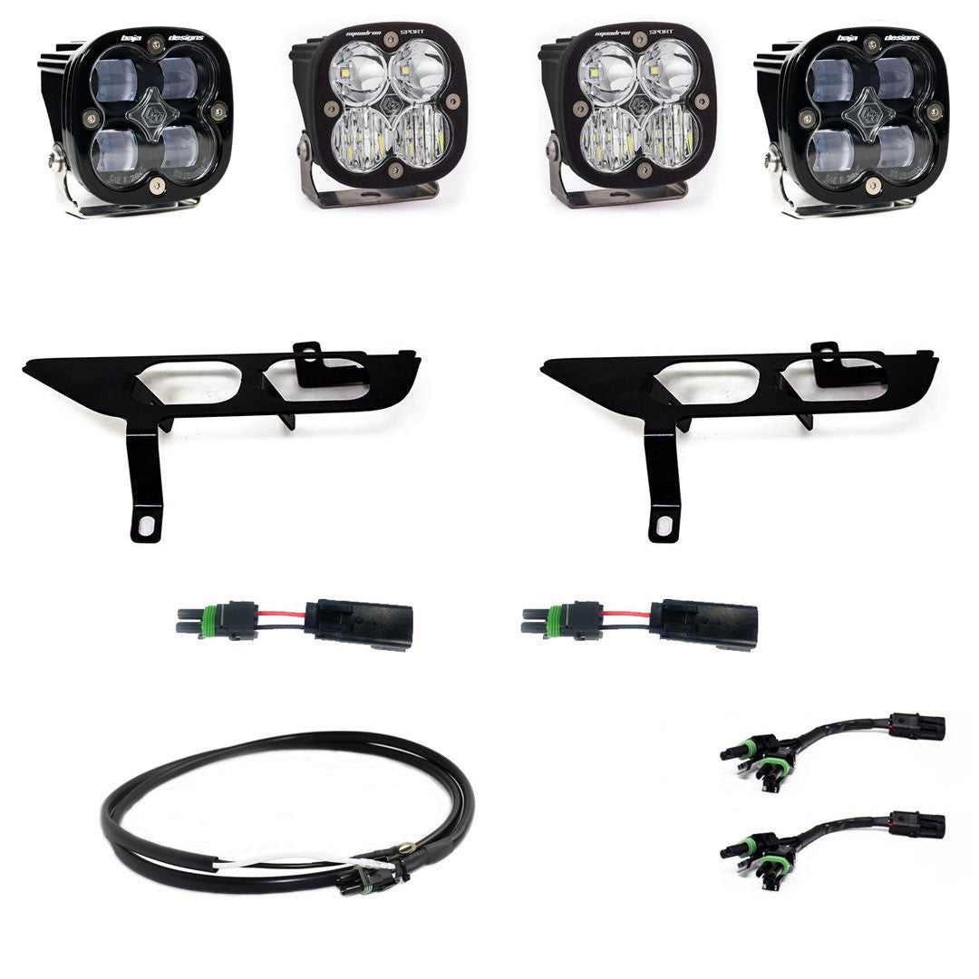 Ford Squadron SAE/Sport Fog Pocket Light Kit - Ford 2021-23 F-150; NOTE: w/ Daytime Running Lights (DRL)