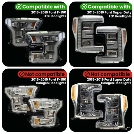 FORD F-SERIES PARKING LIGHTS ADAPTER FOR LED HEADLIGHTS (2015-2019)