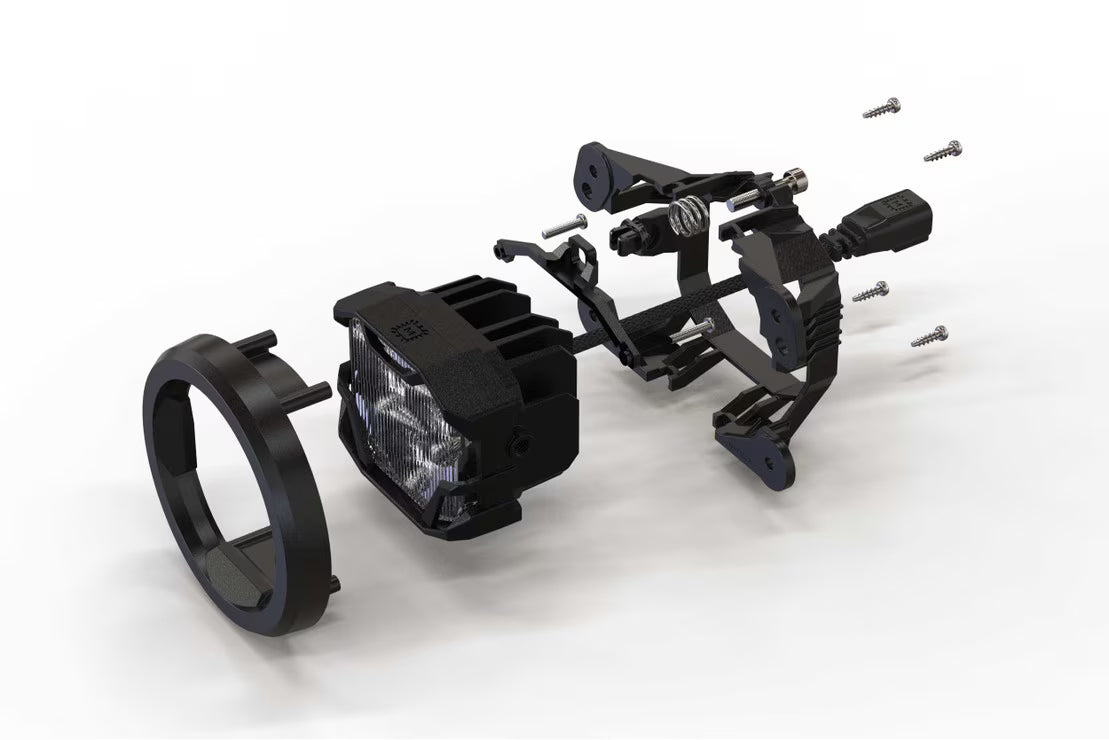 4Banger LED Fog Lights: Jeep 3in (Round)