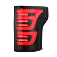15-20 Ford F150 LUXX-Series LED Tail Lights Black Red - Backordered