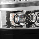 16-18 Chevrolet Silverado 1500 NOVA-Series LED Projector Headlights Chrome