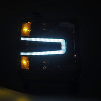 16-18 Chevrolet Silverado 1500 LUXX-Series LED Projector Headlights Alpha Black