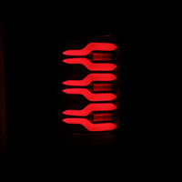 14-18 GMC Sierra 1500/2500HD/3500HD LUXX-Series LED Tail Lights Black-Red