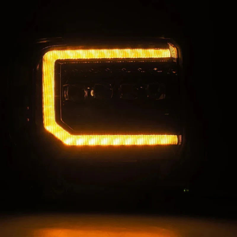 GMC Sierra: Multicolor Flow Series Alphablack Headlights (2014-2018) | Alpharex