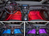 4pc 7 Color LED Interior Lighting Kit