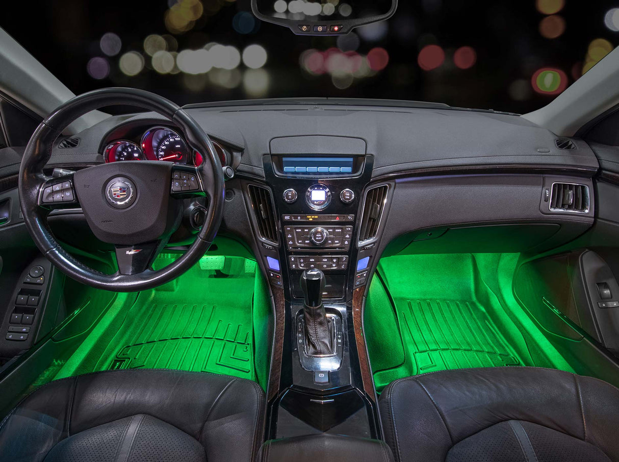4pc 7 Color LED Interior Lighting Kit