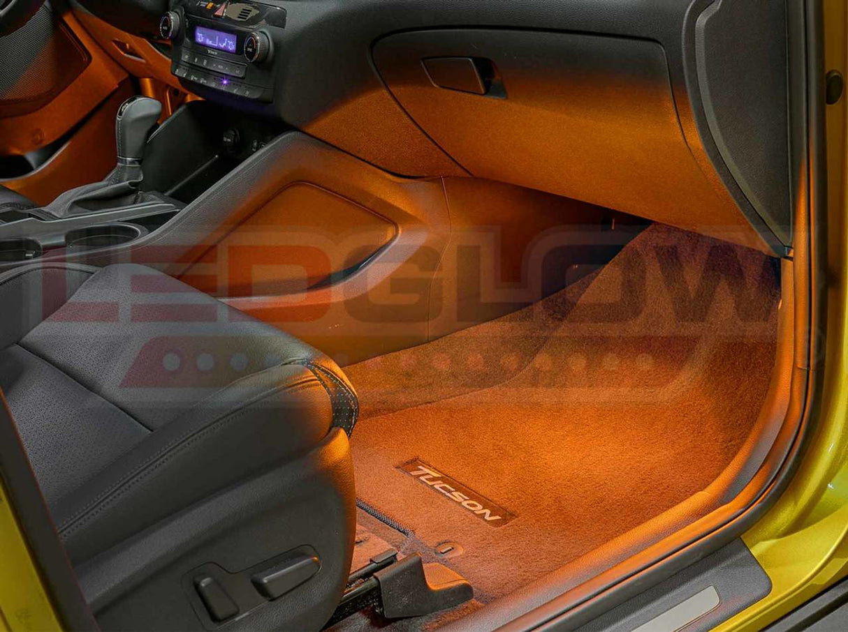 4pc Orange LED Interior Lighting Kit
