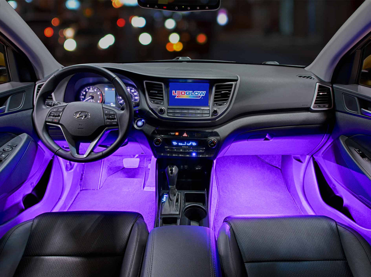 4pc Purple LED Interior Lighting Kit