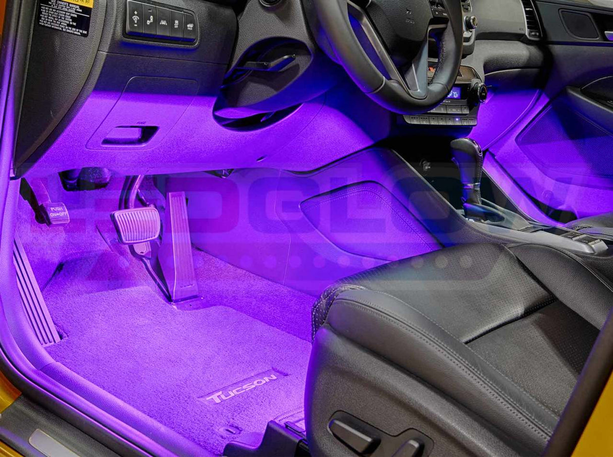 4pc Purple LED Interior Lighting Kit