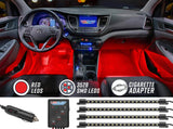 4pc Red LED Interior Lighting Kit