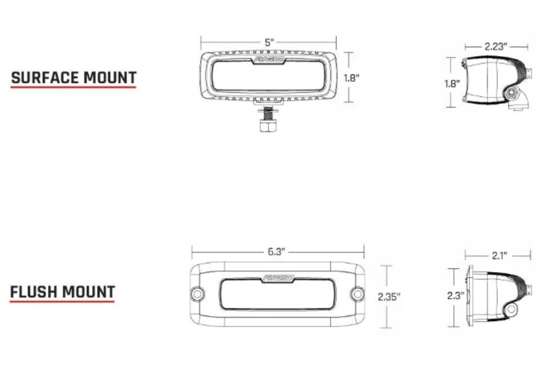 RIGID SR-Q SERIES BACK UP LIGHT KITS