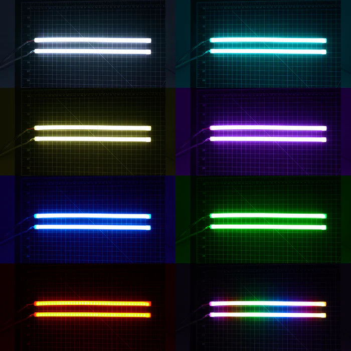 Universal Flexible DRL Tube Diffused Strips | Multicolor