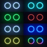 Multicolor LED Halo Rings | choose size