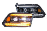 DODGE RAM (09-18) XB LED HEADLIGHTS (AMBER DRL)