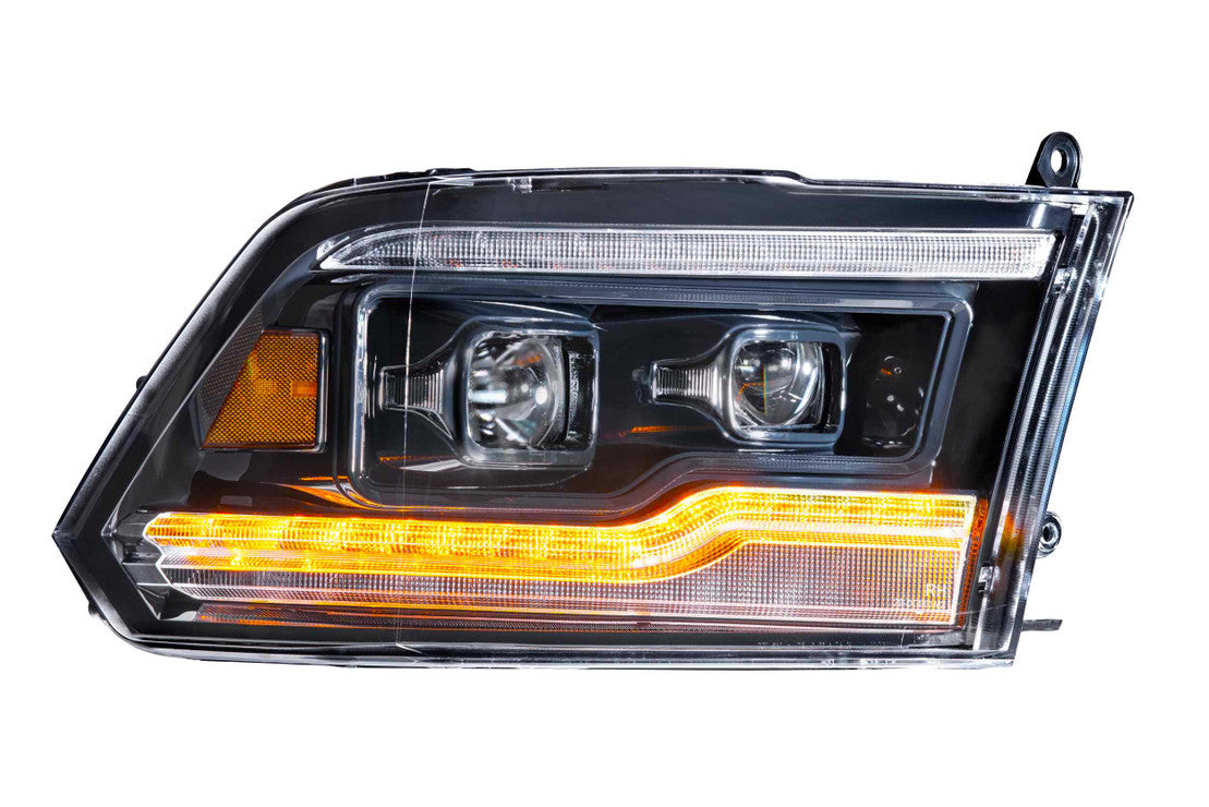 DODGE RAM (09-18) XB LED HEADLIGHTS (AMBER DRL)