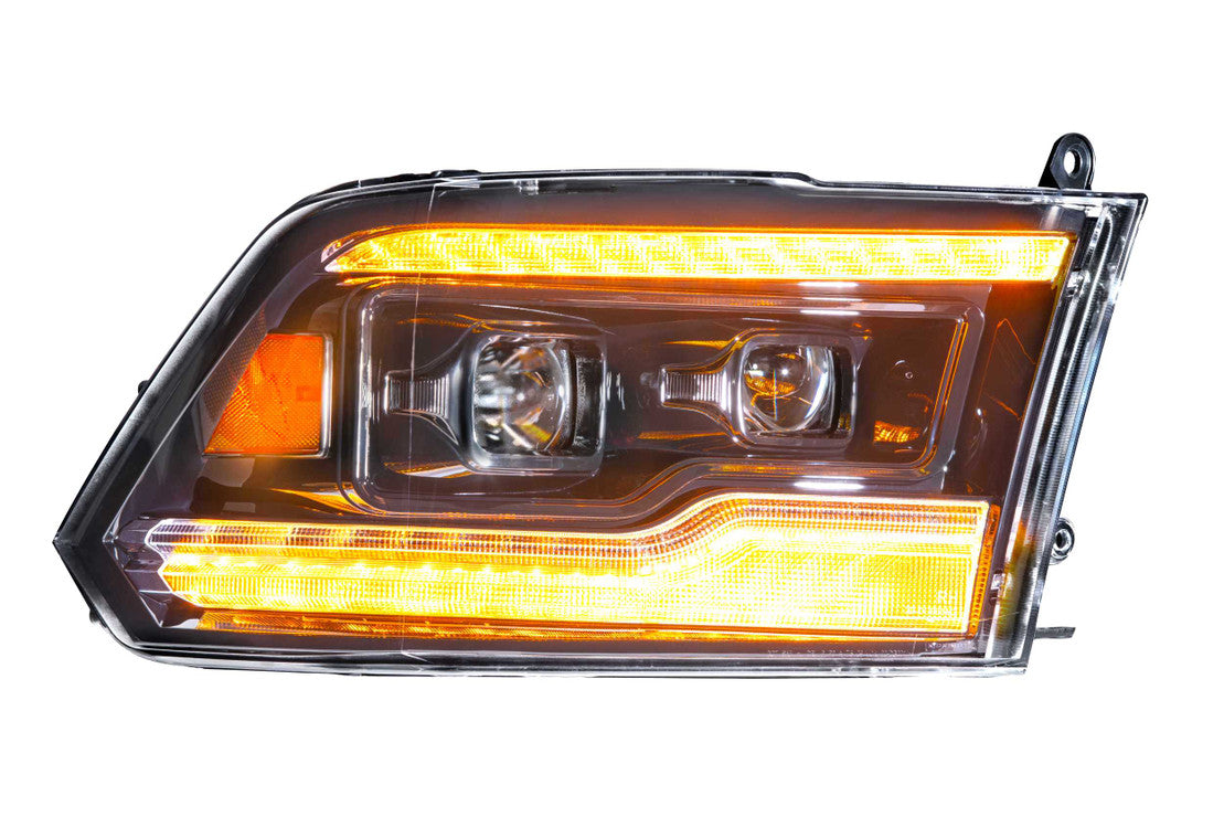 DODGE RAM (09-18) XB LED HEADLIGHTS (AMBER DRL)