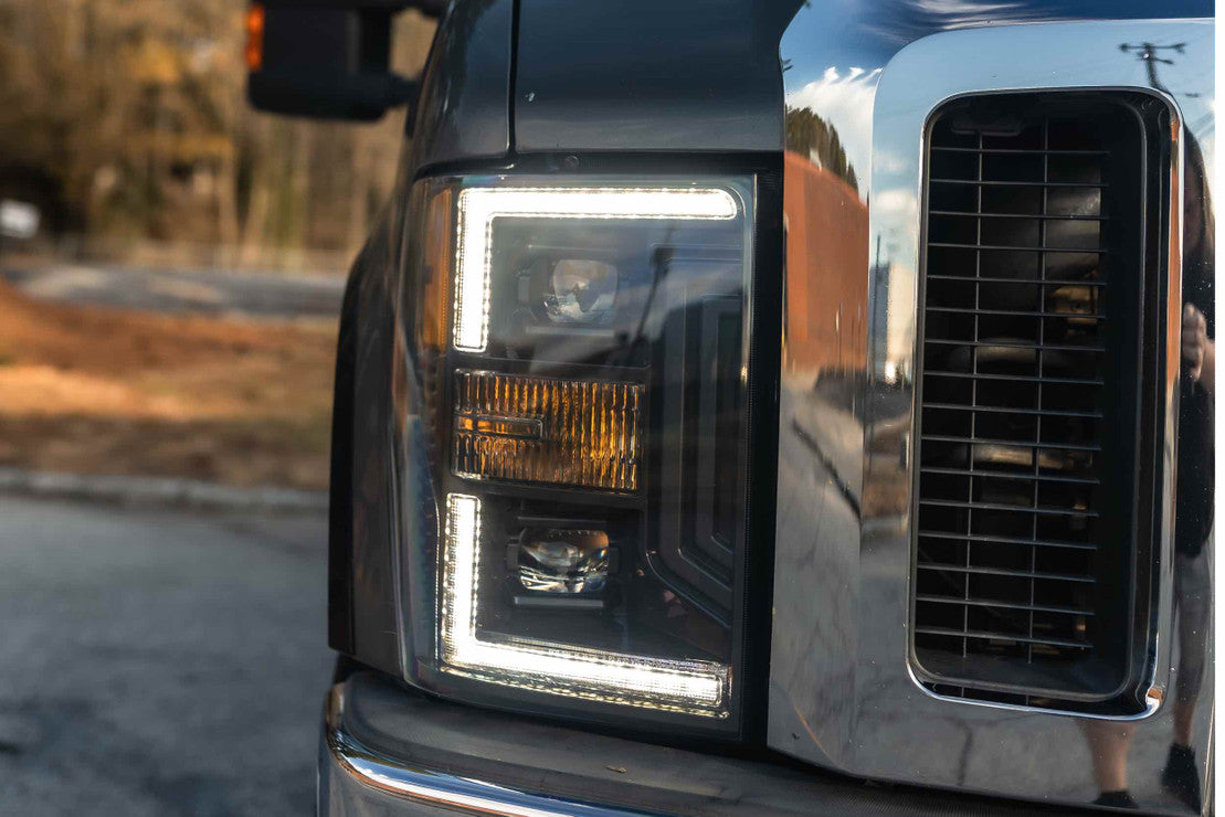 FORD SUPER DUTY (08-10) XB HYBRID LED HEADLIGHTS