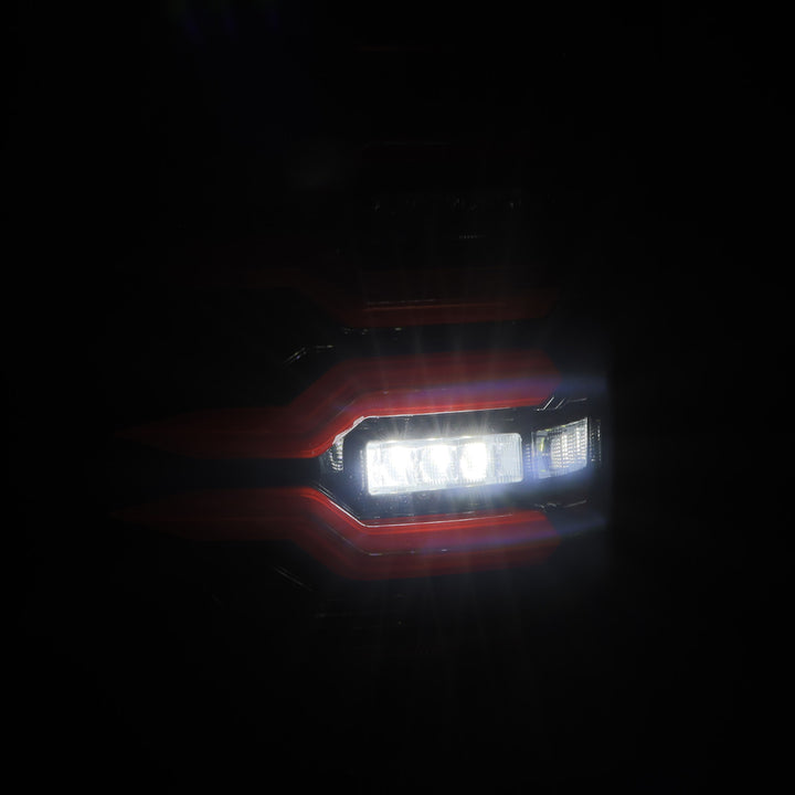 07-13 GMC Sierra LUXX-Series LED Tail Lights Black Red