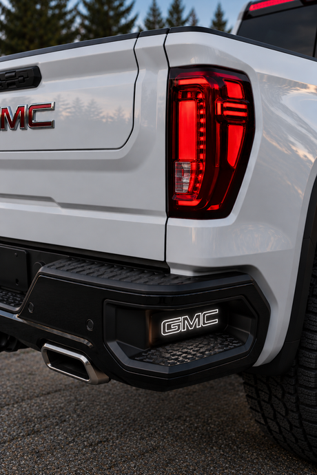 2019+ GM 1500 Illuminated Rear Bumper CornerStep Inserts (Silverado/ Sierra)